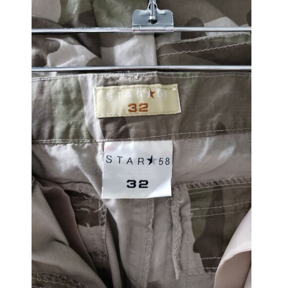 Mens Army Green Camo Pants Size 32 - Picture 8 of 9